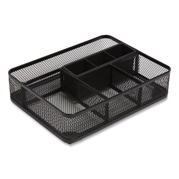 TRU RED™ Mesh Drawer Organizer, Seven Compartment, 9.76 X 7.48 X 2.68, Black freeshipping - TVN Wholesale